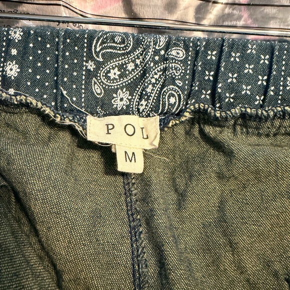 💕NWOT: POL Floral Patchwork Joggers With Crochet Detail - Picture 10 of 12